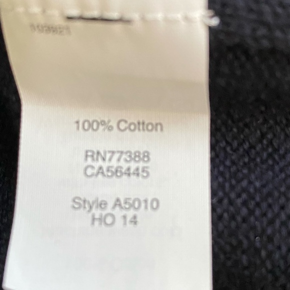 J Crew Mens Dk Blue Cotton Button Up V-Neck Classic Casual Cardigan Sz- M - Picture 13 of 15